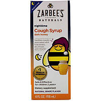 Zarbee's children's Nighttime Cough Syrup, Dark Honey, Natural Grape Flavor, 2 Years+, 4 fl oz (118 ml)