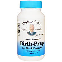 Christopher's Original Formulas, Birth-Prep Six Week Formula, Подготовка к родам 420 mg, 100капсул