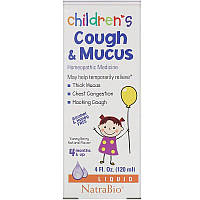 NatraBio, children's Cough & Mucus, Alcohol Free, Yummy Berry Natural Flavor, 4 Months and Up, 4 fl oz (120 ml)