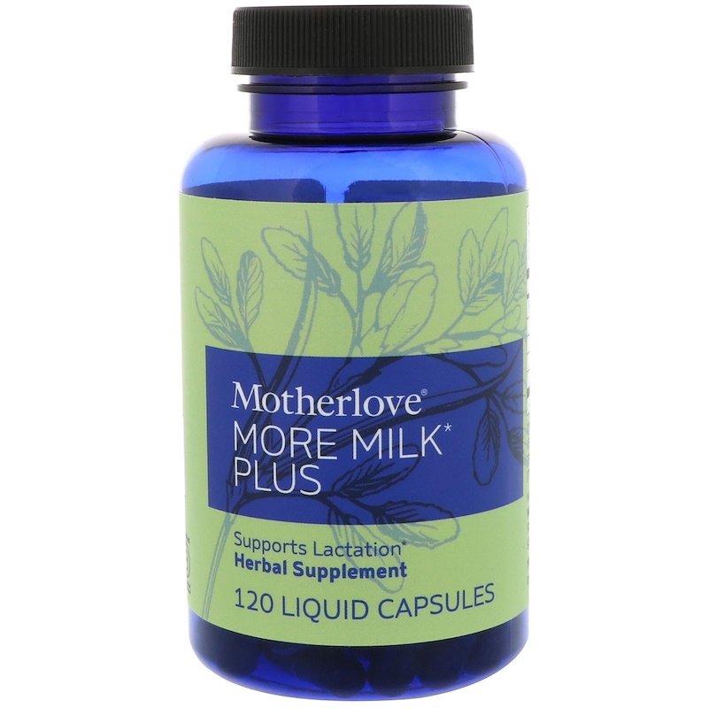 Motherlove, More Milk Plus Підтримка лактації, 120 рідких капсул