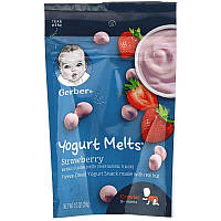 Gerber, Yogurt Melts, для малюків від 8 місяців, з полуницею, 28 г (1.0 унція)