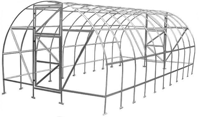 Теплиця 2*6*2 (шир*дл*віс) під плівку. Ціна за каркас.