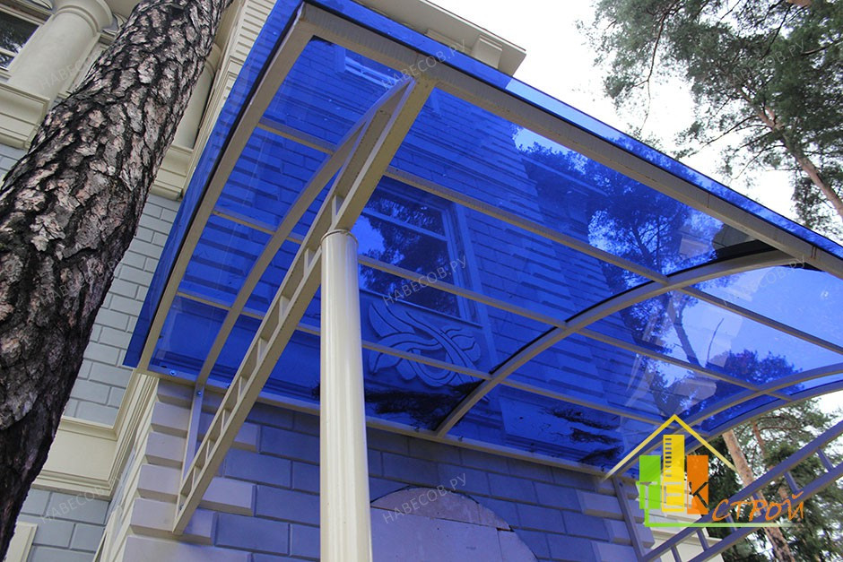 Монолітний полікарбонат Borrex 2мм синій (м2)