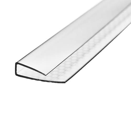 UР - полікарбонатний профіль торцевий Berolux 16мм прозорий, фото 1