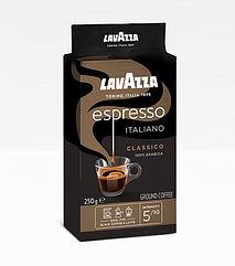 Кава мелена Lavazza Caffe Espresso 250 г у вакуумній упаковці