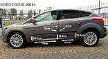 Молдинги на двері для Ford Focus Sedan 4dr, Tourer Mk3 lift. 2014-2018, фото 3