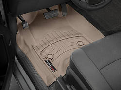 Килими гумові WeatherTech Chevrolet Silverado 2014-2019 передні бежеві (Dubl & Crew .carpet .4x4 .consol)