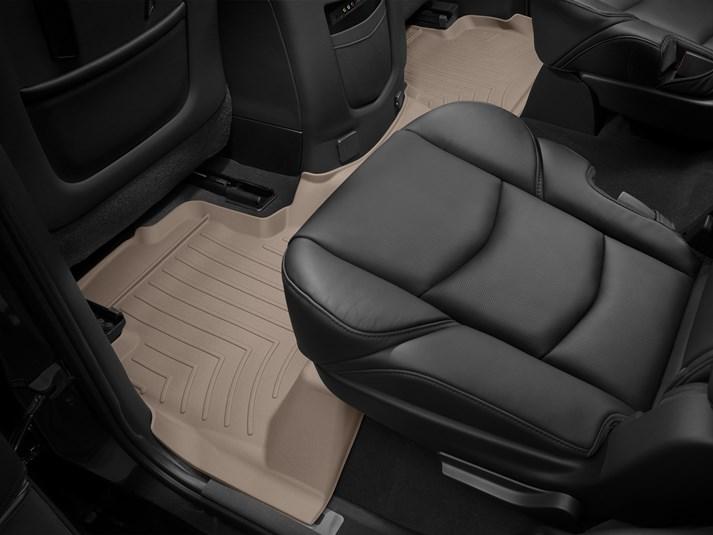 Килими гумові WeatherTech Cadillac Escalade 2015+ задній бежевий