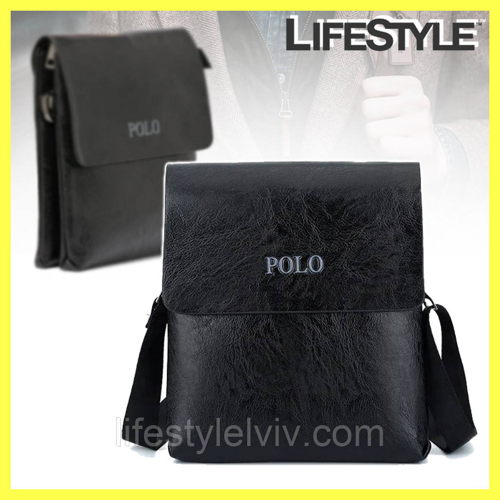 Чоловіча сумка планшет Polo Videng Leather (27 x 24 x 8 см) / Чоловіча сумка через плечо