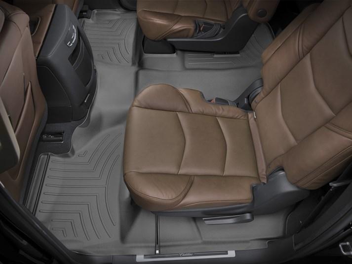 Килими гумові WeatherTech Cadillac Escalade ESV 2015+ другої + третій ряд чорний