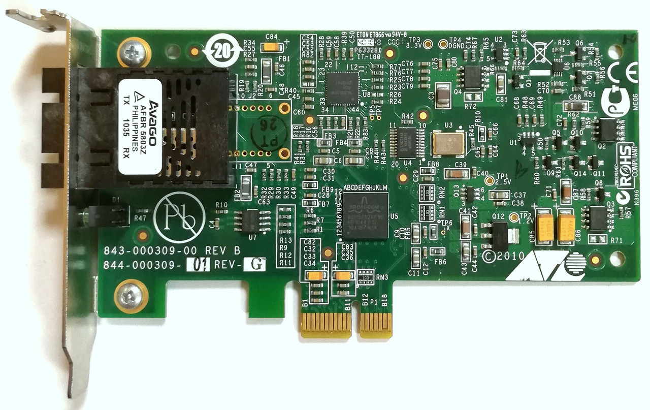 Оптическая сетевая карта Allied Telesis 100 Мбит/с 2xSC (AT-2711FX/SC ...