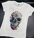 Футболка жіноча з друком Skull, фото 2