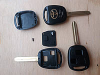 Корпус для ключа TOYOTA Prado, Corolla, Rav 4 (Тойота Прадо, Корола, Рав 4) 2 - кнопки, лезвие TOY43