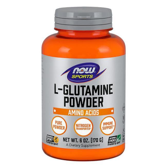 Глютамин в Порошку, L-Glutamine Powder, Now Foods, 170 гр.