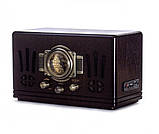 Ретро радіо програвач Daklin Де Голль натуральний горіх AM/FM,MP3/ USB/ SD (RP-057), фото 3