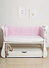 Бампер для детской кроватки Twins Limited TL-004 Dog & cat pink, фото 2