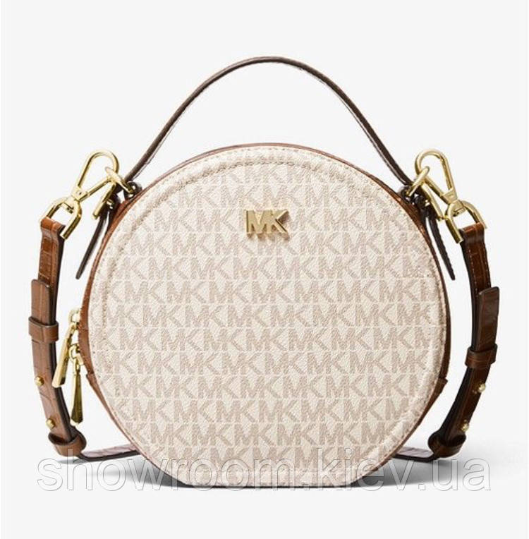 Жіноча брендова сумка Michael Kors Delaney beige Lux