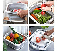 Складная разделочная доска для мытья и резки овощей.