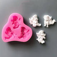 Кондитерський молд "Ангелки" - 7,5*7,8 см, силікон