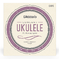 Струны для для укулеле D`ADDARIO EJ87C TITANIUM UKULELE CONCERT