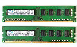8GB 2x4GB DDR3 1333MHz Samsung PC3 10600U 2Rx8 RAM Оперативна пам'ять