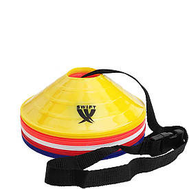 Маркер тренувальний для розмітки SWIFT Marker набір 25шт (5 кольорів) з ремінцем для перенесення