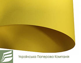 Дизайнерський картон Creative board, матовий жовтий, 120 гр/м2