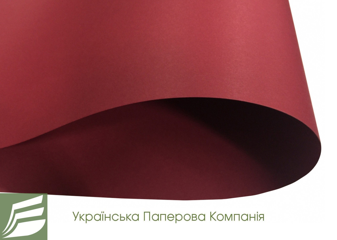 Дизайнерський картон Creative board, матовий бордовий, 270 гр/м2, фото 1