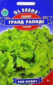 Насіння салату Гранд-Рапідс 1 г, GL SEEDS, фото 2