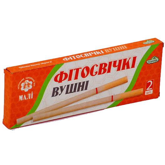 Фітосвічки Chudesnik для дітей з натурального воску малі 2 шт