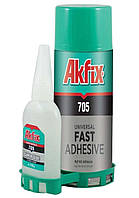 Суперклей Akfix 705 з активатором 100 мл + 400 мл