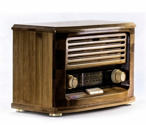 Ретро радіо програвач Daklin Хвиля FM/USB/Bluetooth (МС58В) Бамбук
