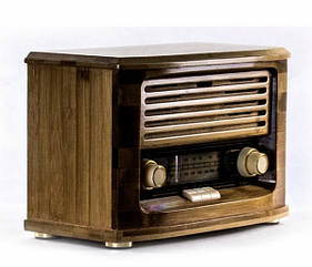 Ретро радіо програвач Daklin Хвиля FM/USB/Bluetooth (МС58В) Бамбук