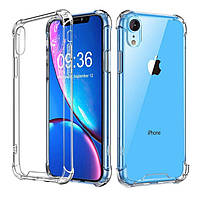 TPU чехол з посиленими кутами для Apple iPhone XR прозорий