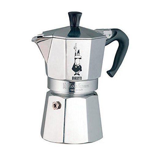 Гейзерна кавоварка Bialetti Moka Express 200 мл, на 4 чашки для приготування кави, кавник алюмінієвий