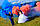 Кольоровий дим синій із ручкою, 50 с., кольоровий дим, звичайні густоти, Димова шашка, фото 3