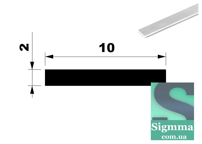 Смуга алюмінієва 10Х2 анод