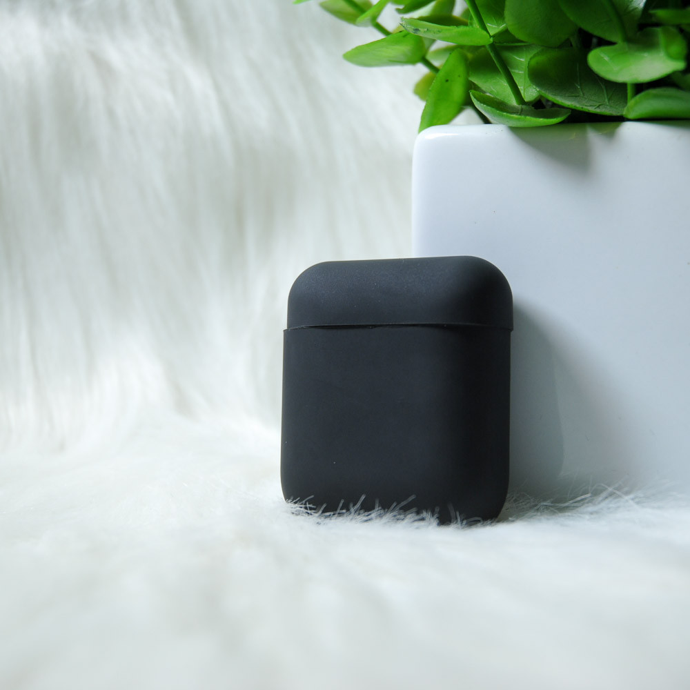 Силіконовий чохол AirPods 1/2 (чорний)