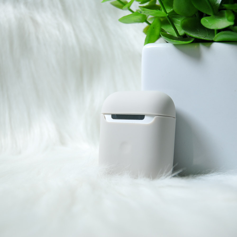 Силіконовий чохол AirPods 1/2 (сірий)