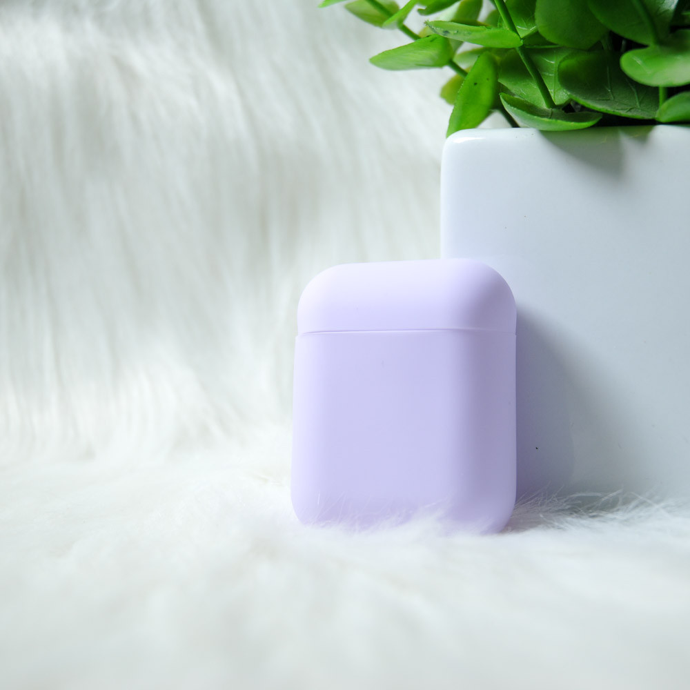 Силіконовий чохол AirPods 1/2 фіолетовий