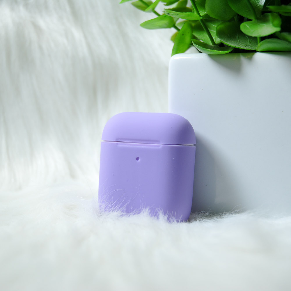 Силіконовий чохол AirPods 1/2 фіолетовий
