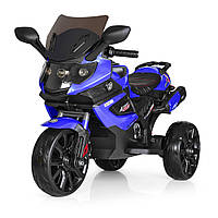 Детский электромотоцикл (2мотора25W, 2аккум, MP3, SD, USB) Bambi M 3986 Синий (M 3986 EL-4)
