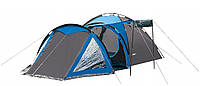 Палатка 4-х местная Presto Acamper SOLITER 4 PRO серо - синий - 3500мм. H2О - 5,3 кг.