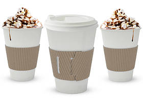 Термопояс для стаканів 250, 340 мл (з застібкою) 100 шт/уп, 3000 шт/ящ.