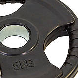 Диски (диски) з потрійним хватом прогумовані Record TA-8122-5 52 мм (1 шт. х 5 кг), фото 3