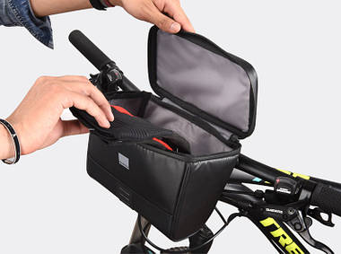 Велосумка на кермо під смартфон Sahoo Essentials 112049 2 л Black, фото 4
