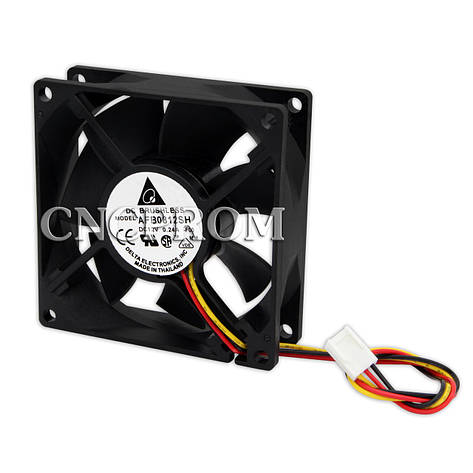Вентилятор AFB0812SH 80х80, 12V, 0.24 A (3 pin), фото 1
