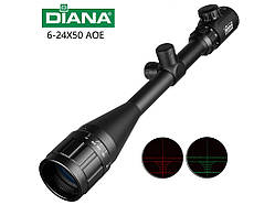 Приціл оптичний DIANA 6-24x50 AOE з Підсвічуванням