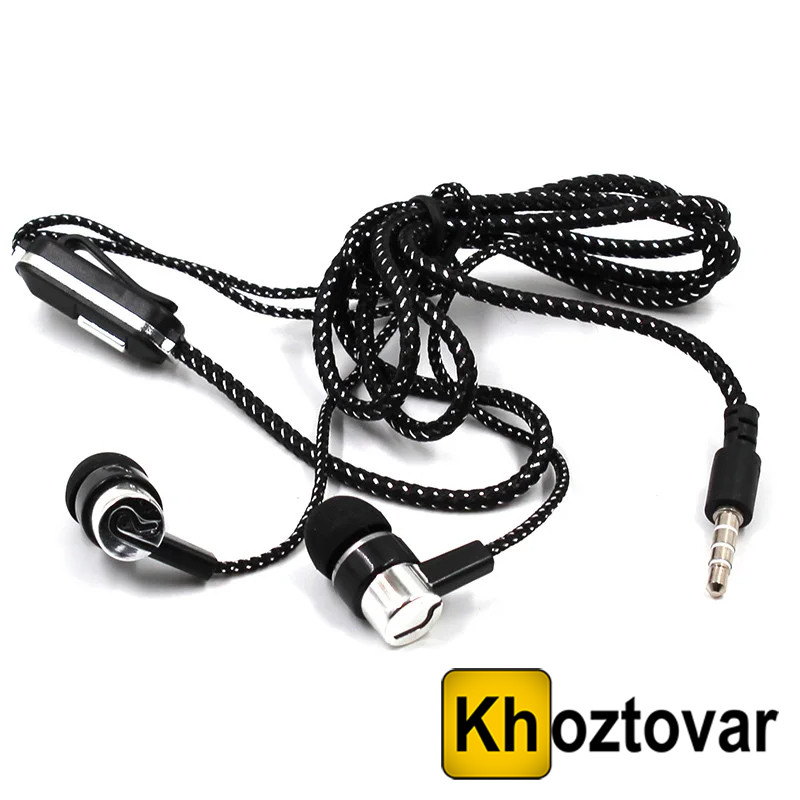 Дротові вакуумні навушники з мікрофоном MDR LR12