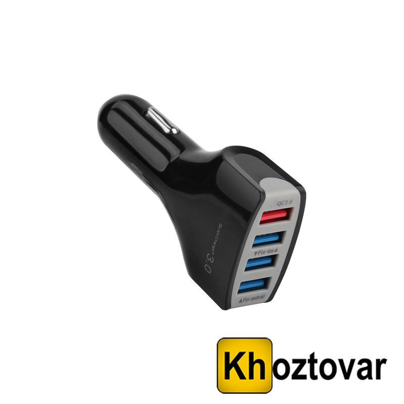 Мережевий адаптер 4 USB 009 QC 3.0